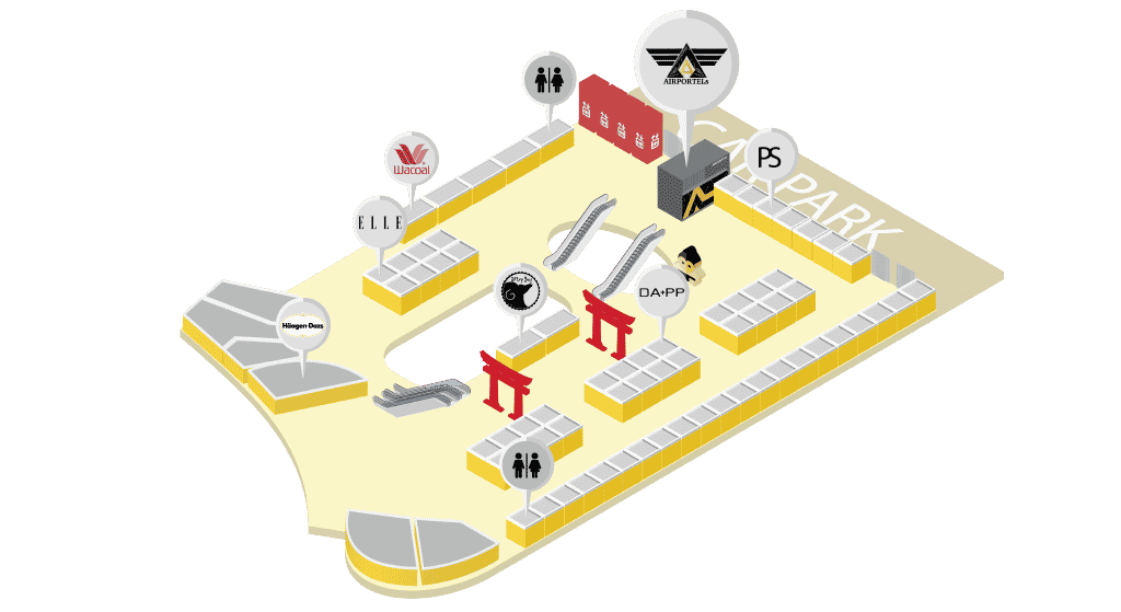 AIRPORTELs Counter BKK Map