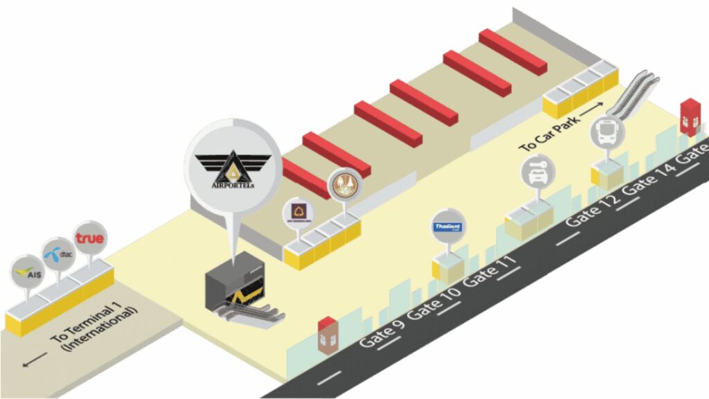 Airportels luggage storage bangkok at Don Mueang Airport (DMK)
