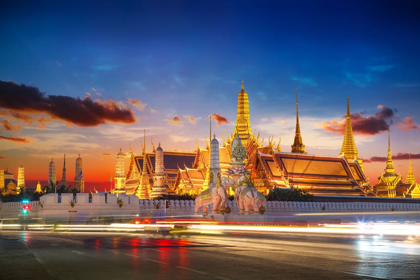 43159167 - wat phra kaew - the temple of emerald buddha in bangkok, thailand