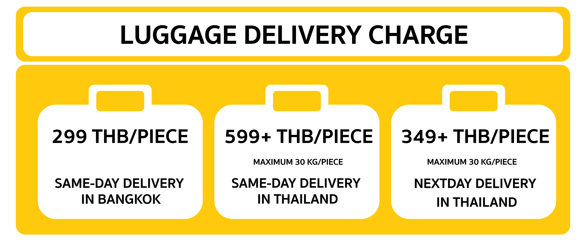 luggage delivery thailand