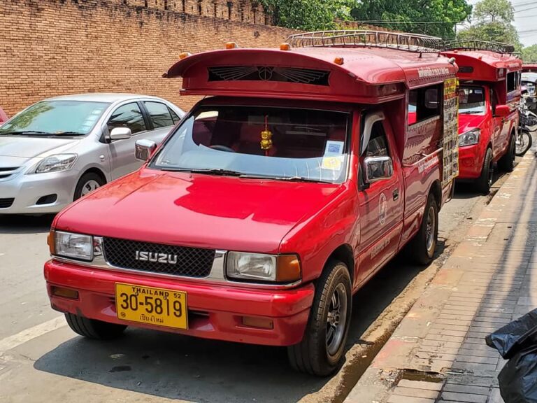 Get Around in Chiang Mai with Songthaew (Red Trucks)