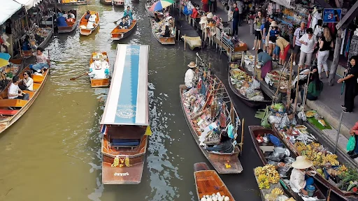 Floating Markets Near Bangkok