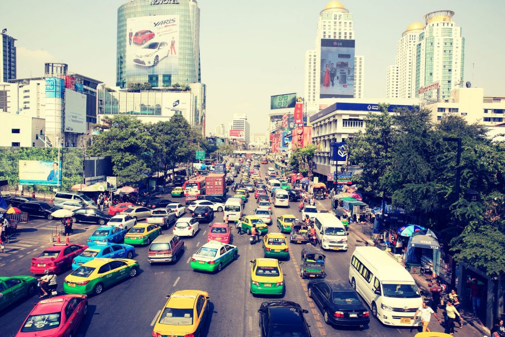 traffic,taxi,bangkok,luggage delivery bangkok solution